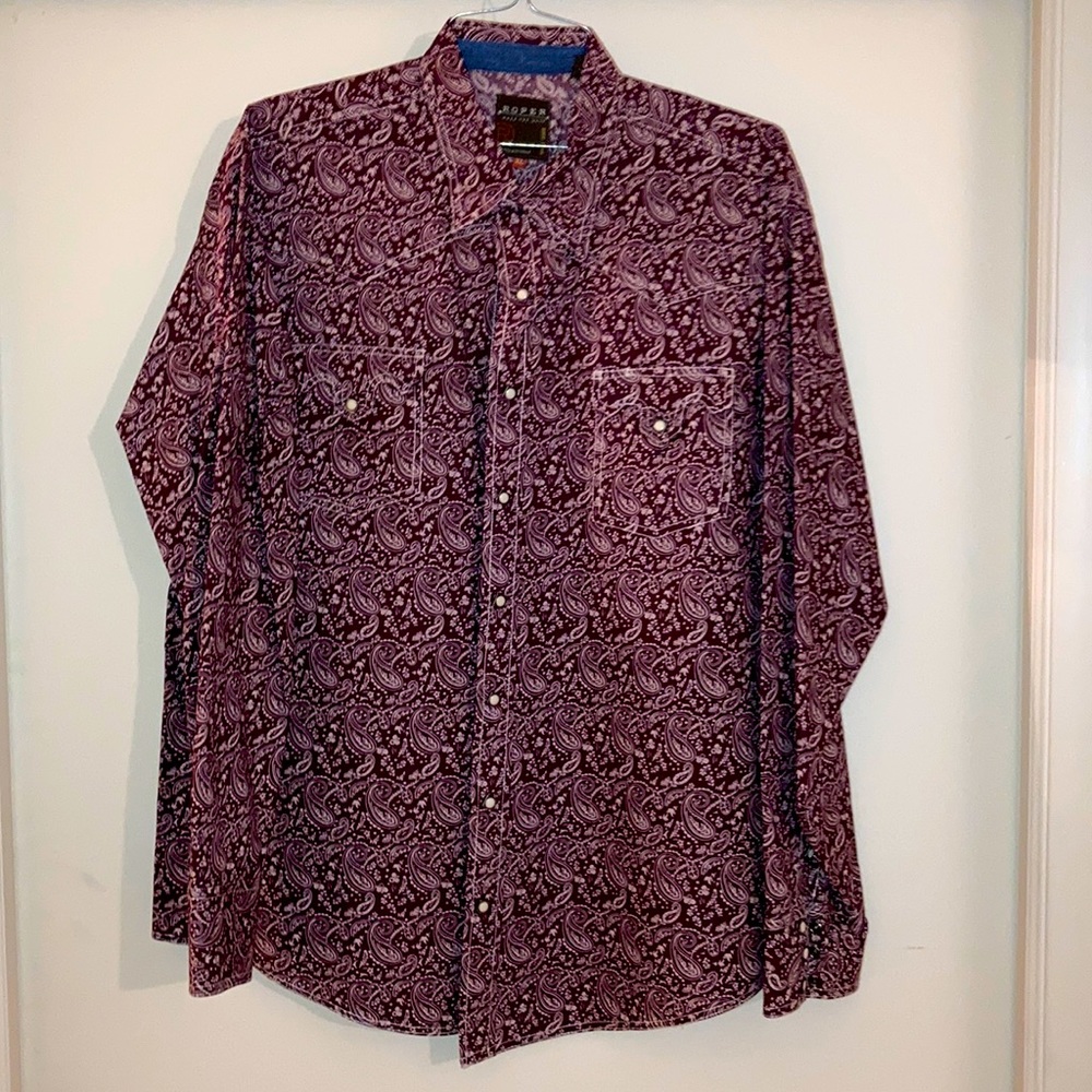 Roper Long Sleeve Button Down Western Shirt